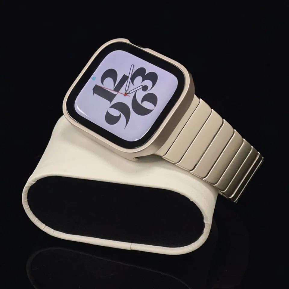 Stainless Steel Strap For Apple Watch 8 7 41 45Mm 6/5/4/3 44 40Mm For Iwatch  Ultra 49Mm 38 42Mm Luxury Metal Band Link Bracelet