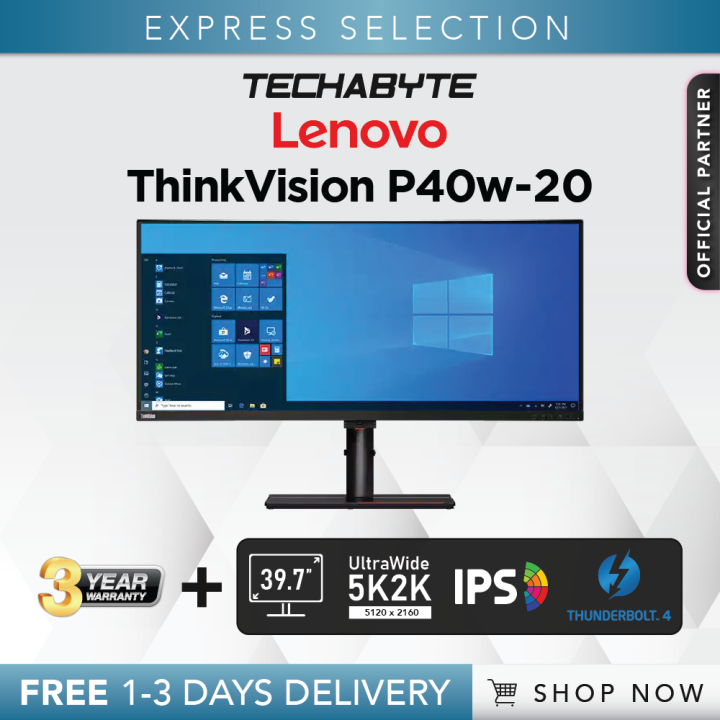 ThinkVision 39.7 inch Ultra-Wide Curved Monitor - P40w-20