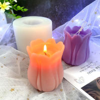 【YY】3D Three-Dimensional Tulip Flower Aromatpy Candle Silicone Mold Creative Plaster Craft Car Decoration Handmade Soap Mold