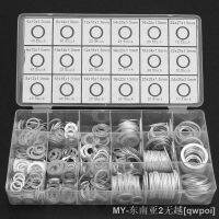 【hot】♚❄ 200/280/450Pcs/Set Aluminum Flat Washer Gasket Set 9 Sizes M5/M6/M8/M10/M12/M14 with