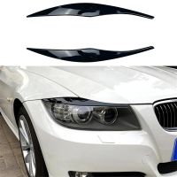 }{”:》“ E90 BMW 3ซีรีส์ E91 2ชิ้น ABS เงาไฟหน้าสีดำเงาคิ้วเปลือกตา2005 2006 2007 2008 2009 2010 2011ซีดาน/ออกทัวร์