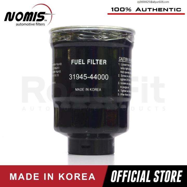 Oil filter strainer pot Nomis Fuel Filter NFD60222 for Hyundai Grace