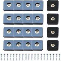 Furniture Sliders for Carpet PTF Furniture Glides Screw-In Square Furniture Moving Slider 25Mm with Screws Furniture Protectors  Replacement Parts