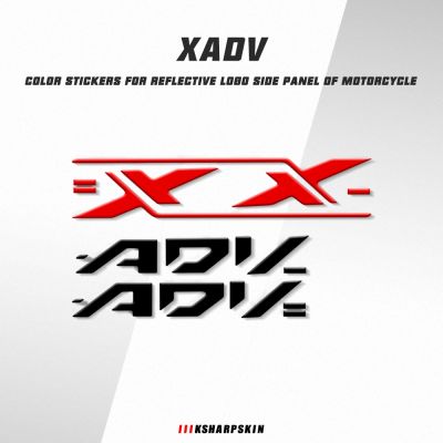 สติกเกอร์สะท้อนแสงสำหรับฮอนด้า X-ADV XADV 750 Xadv750ติดขอบด้านร่างกายแผง3D ติดป้าย X-ADV สติกเกอร์สีตกแต่ง
