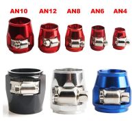 End Oil Fuel Hose Clamp AN4 AN6 AN8 AN10 AN12 End Pipe Hose Finishers Tube Aluminum Hose Connectors Oil Water Tube Hose Clamps