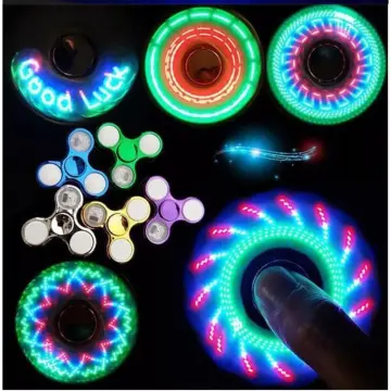 LED Fidget Spinner Luminous Hand Top Spinners Glow in Dark EDC