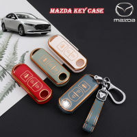 ฝาครอบสมาร์ทคีย์สำหรับ Mazda 2 Mazda3 Mazda6 CX-3 XC-4 XC-5 XC-6 CX-30 CX-8 เคสใส่กุญแจผู้ถือ Mazda พวงกุญแจ TPU พวงกุญแจ เคสกุญแจน่ารัก Mazda เคสกุญแจ เคสกุญแจน่ารัก Mazda เคสกุญแจ
