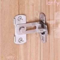 [A TOOL]✖LANFY สลักล็อกเครื่องมือช่างสแตนเลสนิรภัย90องศาประตูสำหรับล็อกหัวเข็มขัดบ้าน