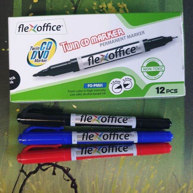 [FPS FairPriceSupplies] FLEXOFFICE TWIN CD / DVD PERMANENT MARKER ...