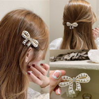 Bow Hair Accessories Elegant Pearl Hair Clip Duck Bill Clip Bang Clip Hairpin