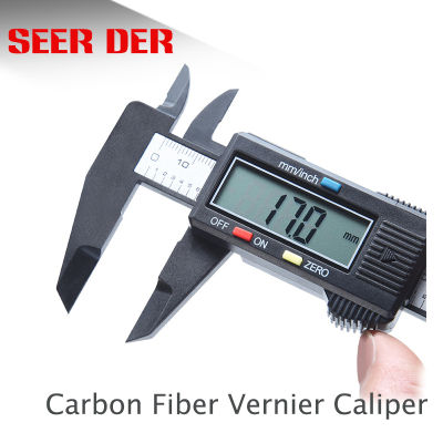 Digital Vernier Caliper 0-150mm 6-inch LCD Electronic Carbon Fiber Altimeter Micrometer Measuring Tool