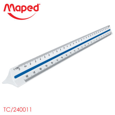 Maped (มาเพ็ด)ไม้บรรทัดสเกลต่ำ 1:20 - 1:125 รหัส TC/240011