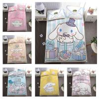 Sanrio Cinnamoroll เสื่อผ้าไหมน้ำแข็งยางการ์ตูน,สำหรับตกแต่งบ้านหอพักนักศึกษาหอพักเครื่องนอนปลอกหมอนสาวน่ารัก