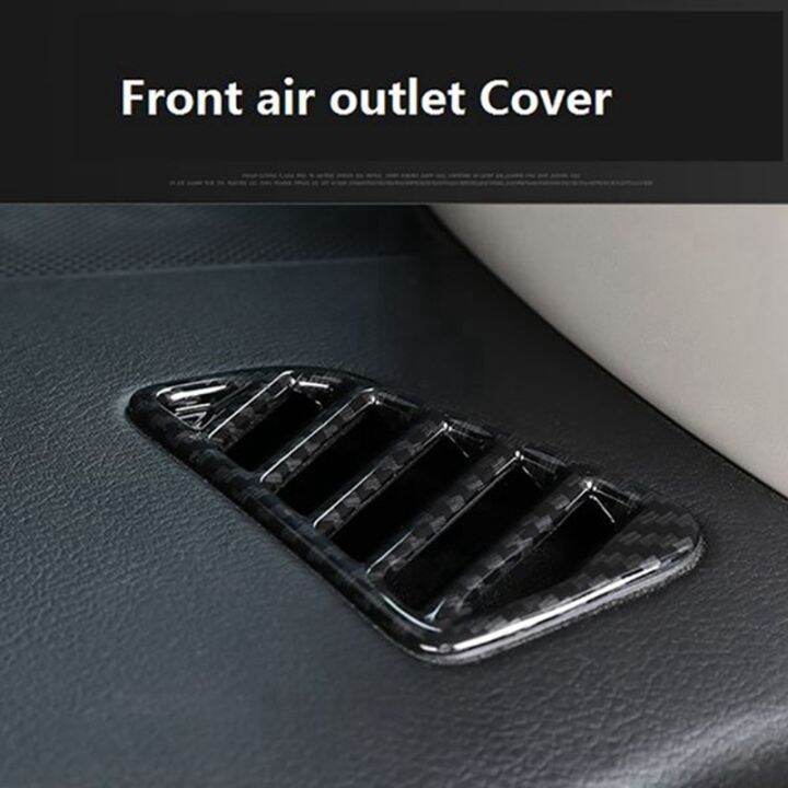 for-nissan-navara-np300-2015-2020-carbon-fibre-abs-car-air-conditioner-ac-outlet-vent-frame-cover-trim-accessories-5pcs