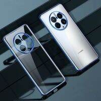 เคสเหมาะสำหรับ Huawei Mate 50 Pro เคสหรูหราทีพียูนุ่มเคสโทรศัพท์โปร่งใสซิลิโคนสำหรับ Mate 40Pro Plus 30 Funda
