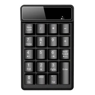 2.4GHz Wireless Keyboard Mini USB Numeric Keypad for Accounting Laptop PC Computer (A)