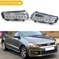 Newprodectscoming Car LED front fog lamp DRL For VW Volkswagen Polo MK8 6R 2011 2012 2013 front bumper lamp light 6RD 941 699 6RD 941 700