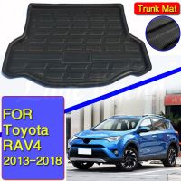 ตัวอุปกรณ์ป้องกันรถกันโคลนสำหรับรถโตโยต้า RAV4 2014 2015 2016 2017 2018แผ่นรองกระโปรงหลังรถหลังบรรทุกผ้ายางปูท้ายรถ