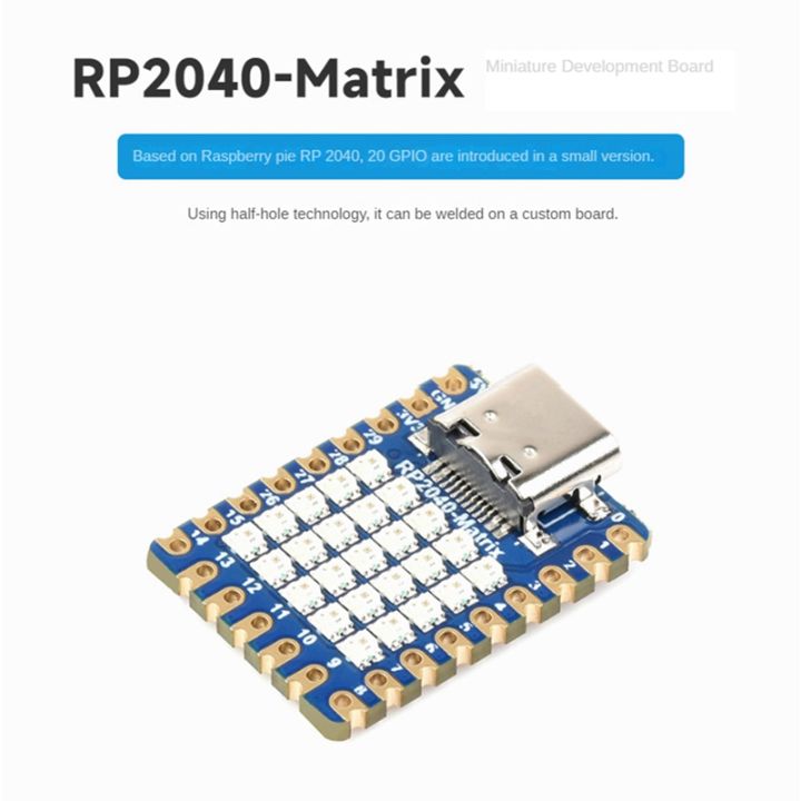 mini-development-board-kit-rp2040-matrix-mini-development-board-with-5x5-led-matrix-on-board-rp2040-dual-core-processor