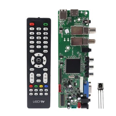 【Special offer】 DVB-S2 DVB-T2 DVB-C ดิจิตอลเอทีวีเมเปิ้ลไดรเวอร์รีโมทคอนโทรล LCD บอร์ดตัวเปิด USB คู่ V1.1 T. S512.69