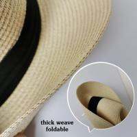 [hot]Summer Hat Adjustable Classic Panama Hat Handmade In Ecuador Sun Hats For Women Man Beach Straw Hat For Men UV Protection C B4X8