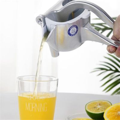 （HOT NEW）เครื่องคั้นน้ำผลไม้อลูมิเนียมอัลลอยด์สีเงิน LemonCane Juicer Home Detachable Fruit JuicerTool