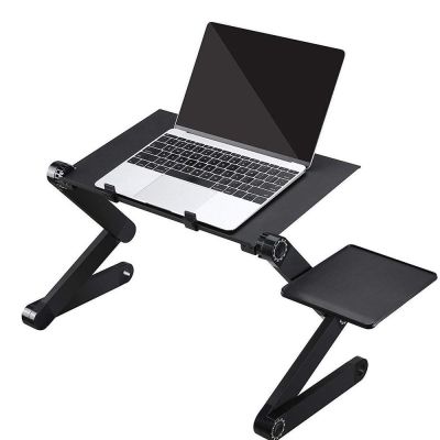 360 Adjustable Computer PC Desk Table Aluminum Portable Laptop Table Stand for Home Bed Office Laptop Holder With Mouse Pad