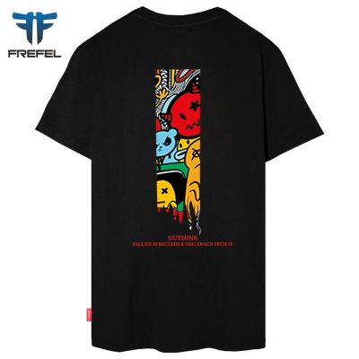 【hot sale】FreFel เสื้อยืดคอกลม แขนสั้น เสื้อผ้าแฟชั่นผู้ชาย T-Shirts Cotton100%  เสื้อ T-Shirts รุ่น Ts-020S-5XL