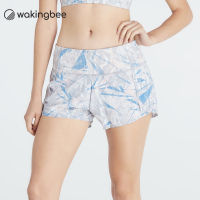 Wakingbee Speed Shorts (Grey) กางเกงขาสั้น ใส่วิ่ง มีกระเป๋าซิปกันน้ำ มีเชือก ผ้ากันยูวี แห้งเร็ว