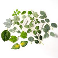 hotx【DT】 50Pcs Artificial Leaves Fake Wedding Decoration Bride Garland Scrapbook Gifts Accessories