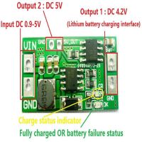 DD05CRTA 2อิน1โมดูลที่ชาร์จเพิ่มกำลัง &amp; DC คอนเวอร์เตอร์เพิ่มกำลัง DC 2.5V 3V 3.3V 3.7V ถึง4.2V 5V บอร์ดชาร์จ DD05CRTA