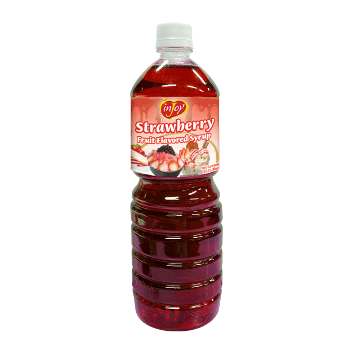 Injoy Strawberry Flavored Syrup 1L Lazada PH