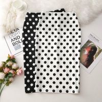 【Feb】 2023 Fashion Vintage Polka Dot Print Skirt for Women Korea Ladies Midi Skirt Sexy Summer Floral Slim Button Skirts Jupe Femme