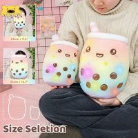 25/35CM Light Up Boba Stuffed Plush Bubble Tea Pillow With LED Colorful Night Lights Glowing Super Soft Plushie Kid Gift