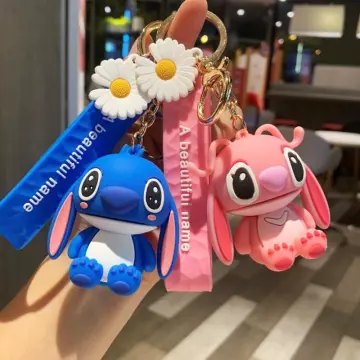 Stitch Keychain, Disney Keychain, Keychain, Bag Charm, Silicone Beaded  Keychain, Beaded Keychain, Cute Keychain, Lilo and Stitch Keychain