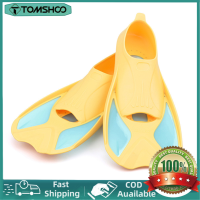 【COD ใช้ได้】TOMSHOO Kids Short Light Swim Fins Flippers For Swimming Snorkeling Training