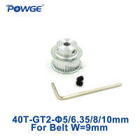 Powge 1ชิ้น40ฟัน2เมตร2gt จังหวะรอก.35/8/10มม. สำหรับกว้าง9มม. 2mgt Gt2เปิดเข็มขัดจับเวลา2GT ล้อสายพาน40ฟัน40ตัน