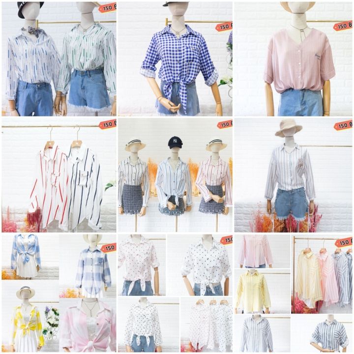 สินค้าราคาพิเศษ-แฟชั่นเสื้อเชิ้ตราคาถูกกว่าตลาดขายส่งค่ะ-เสื้อเชิ้ตงานนำเข้า