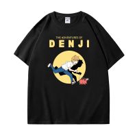 Japan Anime Chainsaw Man T Shirt The Adventures of Denji Print Short Sleeve T Shirts Summer Fashion Casual Cotton T-shirt Unisex