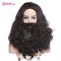 L- wig Albus Dumbledore Cosplay Wigs Lucius Malfoy Rubeus Hagrid Bellatrix Lestrange Moive Halloween Wig Synthetic Hair