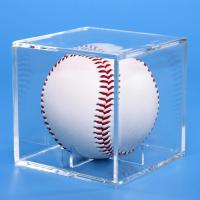 1 pc Transparent Acrylic Baseball Box Plexiglass Square Transparent Storage Durable Baseball Display Box Acrylic Sports Goods Bar Wine Tools