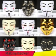 Mặt Nạ Hóa Trang Chúa Jesus anonymous hacker Vàng, Bạc, Đen, Trắng