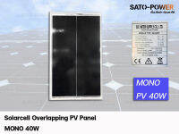 BF Solarcell Overlapping PV Panel MONO 40W | บีเอฟ แผงโซล่าร์เซลล์ โอเวอร์แลปปิ้ง พีวี พาเนล โมโน 40วัตต์ แผงโซล่าร์เซลล์ แผงโซลาเซลล์โอเวอร์แลป