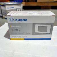 หน้ากากพลาสติก 3 ช่อง Chang i Modern สีดำ (C-403CG)