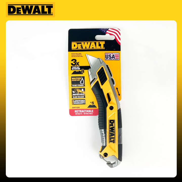 Dewalt Retractable Knife, Made in the USA, DWHT10295 Lazada PH