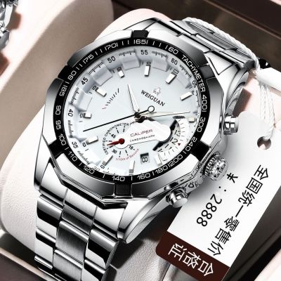 【July hot】 Official authentic automatic mechanical watch mens hollow calendar business sports waterproof luminous 2022 new