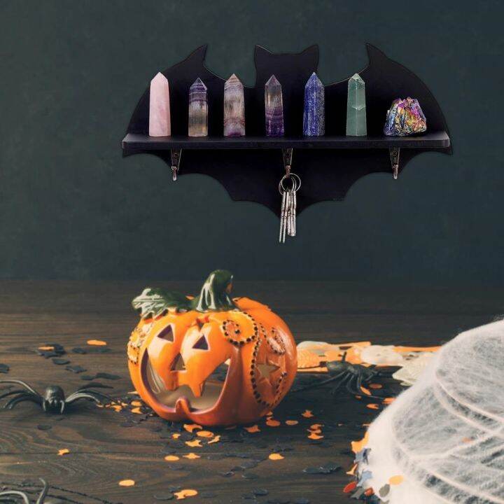 cc-bat-shelf-multi-functional-gothic-spooky-storage-rack-wall-floating-holder-supplies