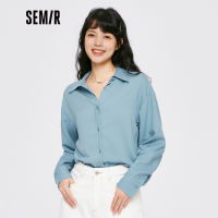 Semir เสื้อแขนยาวผู้หญิง Basic Drop-Shoulder ผู้หญิงแฟชั่นและ Elegant 2022ฤดูใบไม้ร่วงใหม่แฟชั่นหลวม Top All-Match