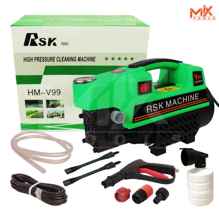 rsk-เครื่องมือช่างและอุปกรณ์-เครื่องฉีดน้ำแรงดันสูง-300-บาร์-รุ่น-hm-v99-อุปกรณ์ฉีดน้ำ-แรงันสูง-เครื่องฉีดน้ำ-เครื่องอัดฉีด-สาย-10-5-เมตร