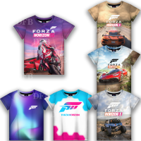 FORZA ขอบฟ้า5เสื้อยืดเกม3D สำหรับเด็กเสื้อ MODE Korea และหล่อเสื้อฤดูร้อนแขนแขนสั้นคอกลมใหม่